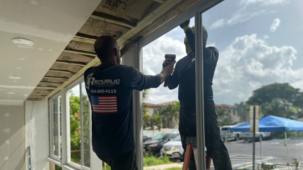 Impact Window Installation by Republic Windows, Doors & Roofing