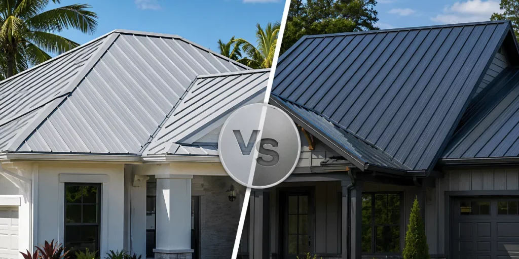 aluminum vs. metal roofing South FL