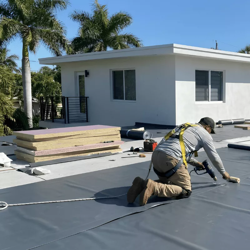 flat roof repair in South Florida