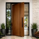 Single Panel Pivot Impact Door in South FL