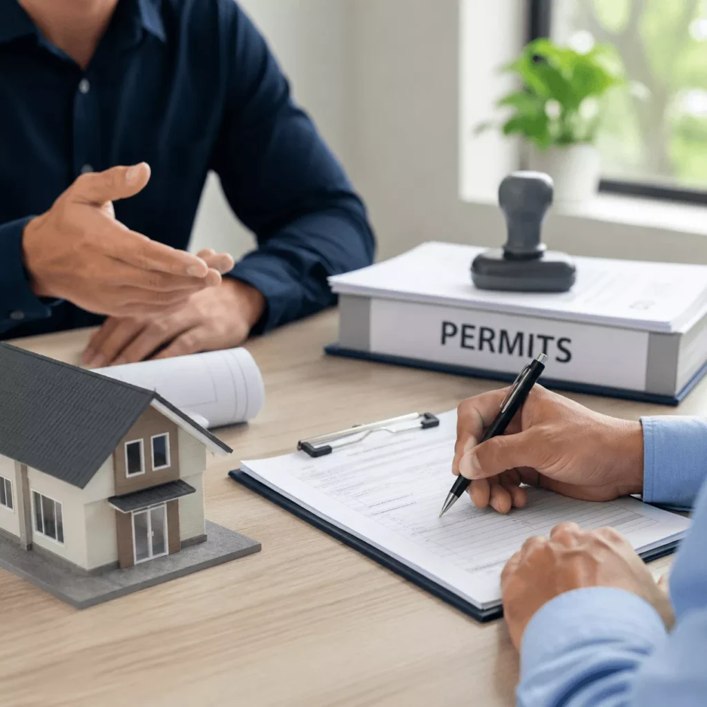 Who handles the permits and is the cost included in the package