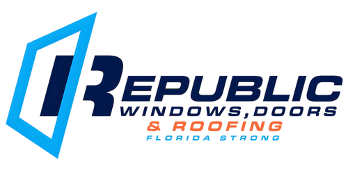 republic window, doors & roofing logo